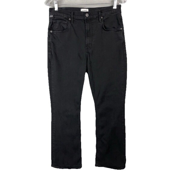 Citizens of Humanity Women 28 Jeans Isola Cropped Straight Black Casual Preppy - Picture 1 of 14